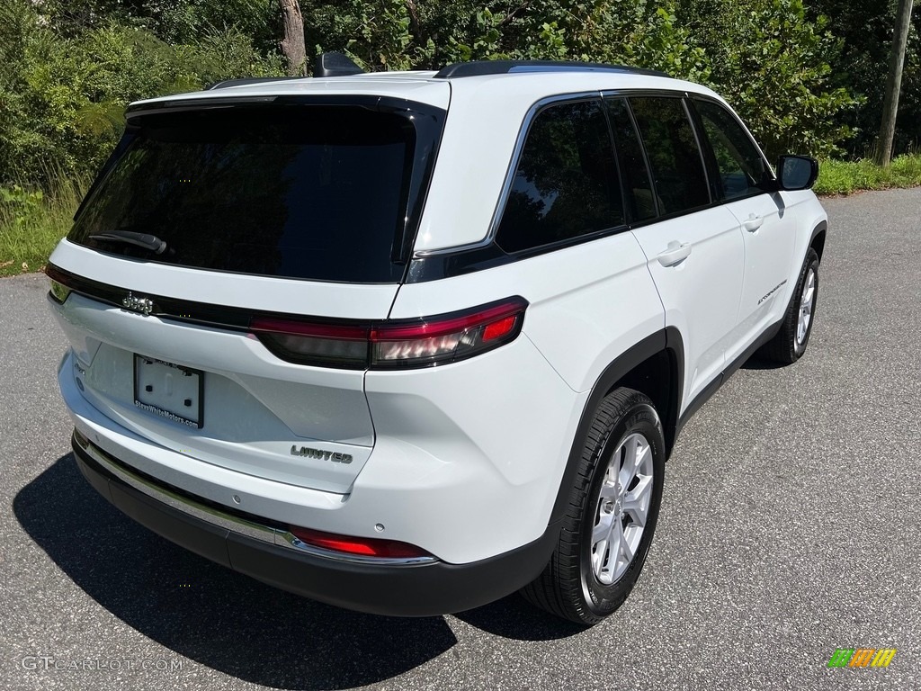 2022 Grand Cherokee Limited 4x4 - Bright White / Global Black/Wicker Beige photo #6