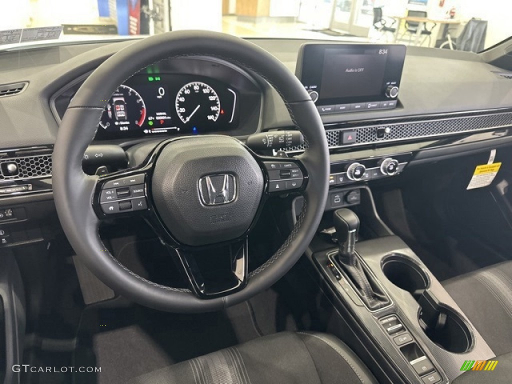 2024 Civic Sport Hatchback - Platinum White Pearl / Black photo #3