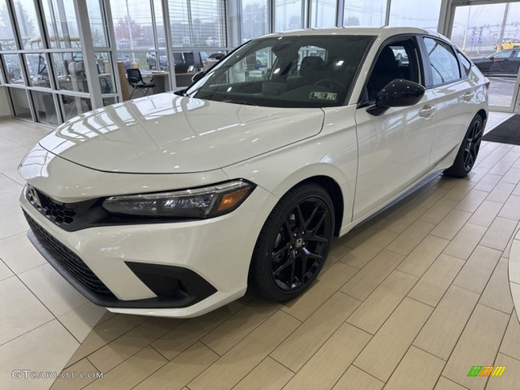 2024 Civic Sport Hatchback - Platinum White Pearl / Black photo #1