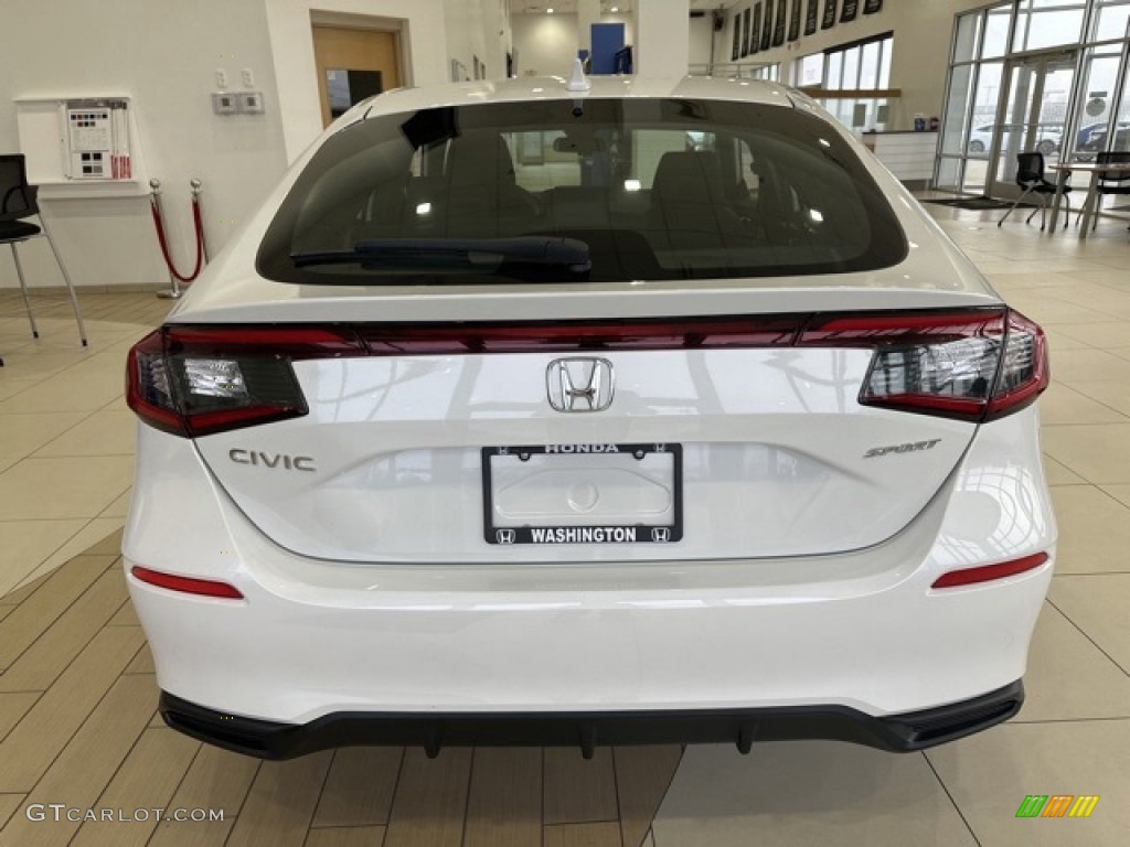 2024 Civic Sport Hatchback - Platinum White Pearl / Black photo #7