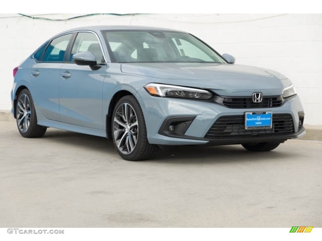 Sonic Gray Pearl 2024 Honda Civic Touring Sedan Exterior Photo #146625310