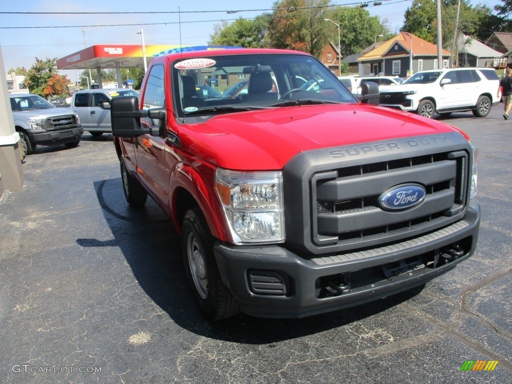 2013 F250 Super Duty XL Regular Cab - Vermillion Red / Steel photo #5