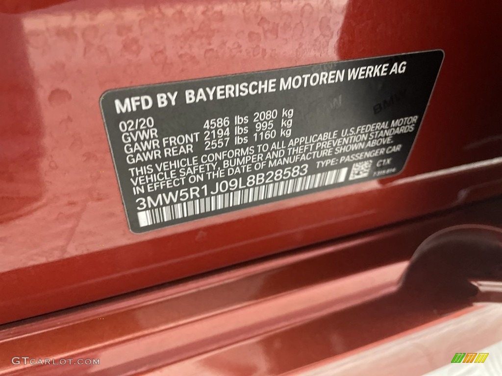 2020 BMW 3 Series 330i Sedan Color Code Photos