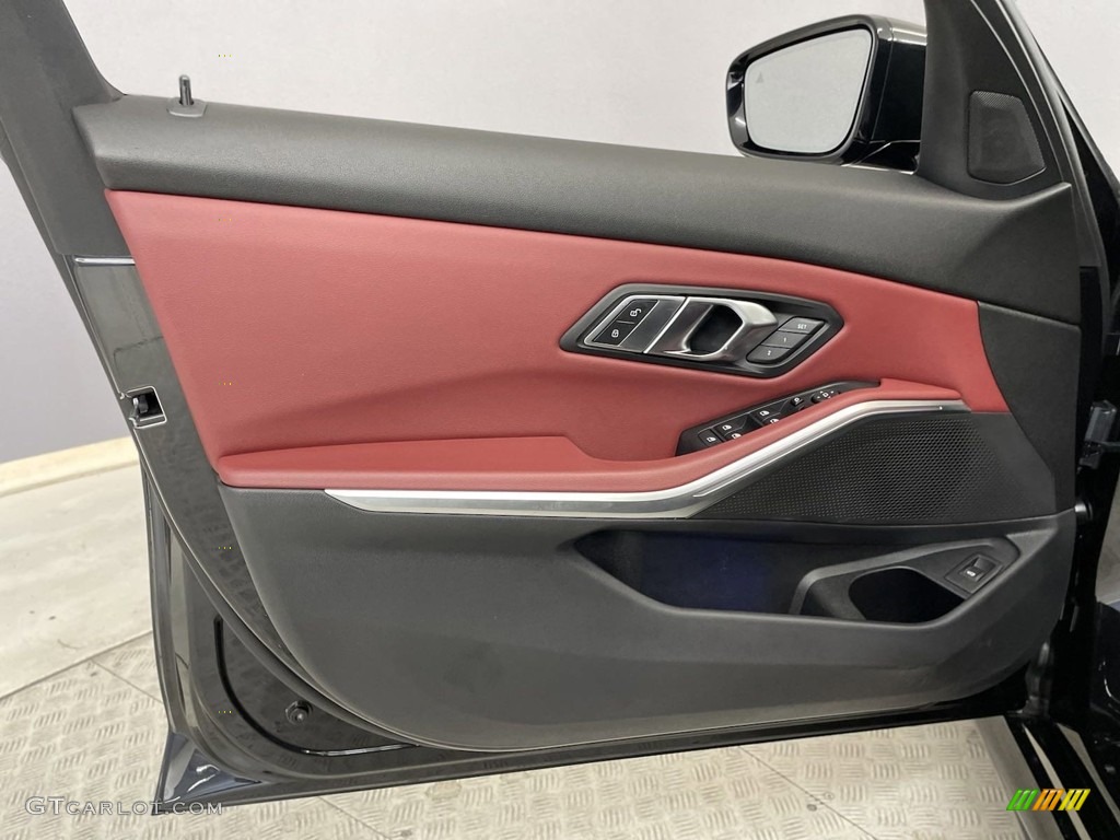 2022 BMW 3 Series M340i Sedan Tacora Red Door Panel Photo #146626753