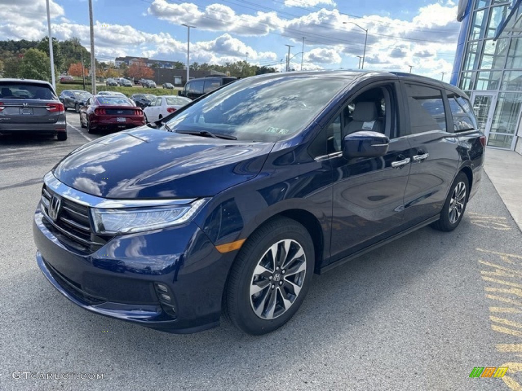Obsidian Blue Pearl 2024 Honda Odyssey EX-L Exterior Photo #146627041