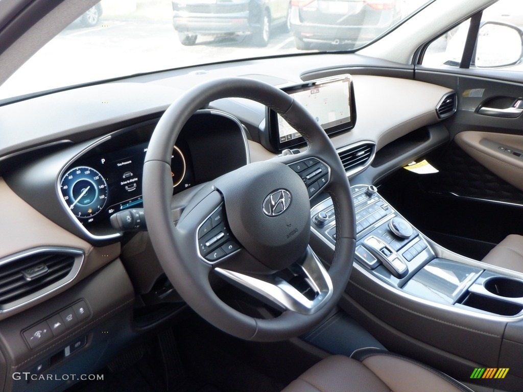 2023 Hyundai Santa Fe Hybrid Limited AWD Plug-In Hybrid Beige/Black Dashboard Photo #146627056