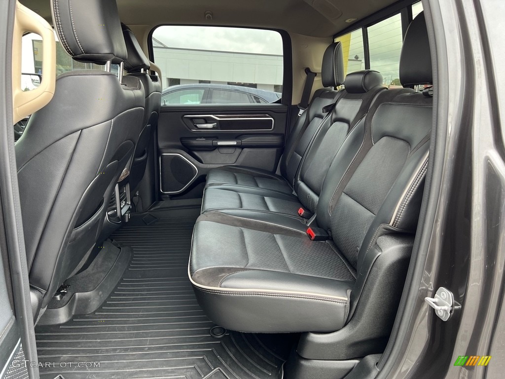 Black Interior 2019 Ram 1500 Laramie Crew Cab 4x4 Photo #146627141