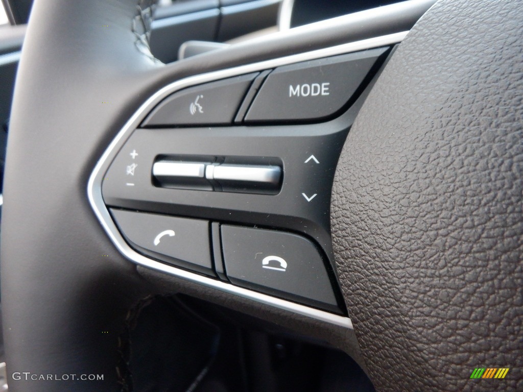 2023 Hyundai Santa Fe Hybrid Limited AWD Plug-In Hybrid Beige/Black Steering Wheel Photo #146627338