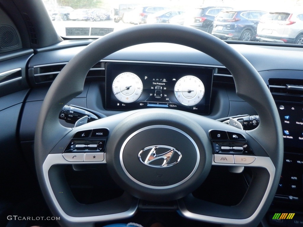 2024 Hyundai Santa Cruz Night Edition AWD Black Steering Wheel Photo #146628250