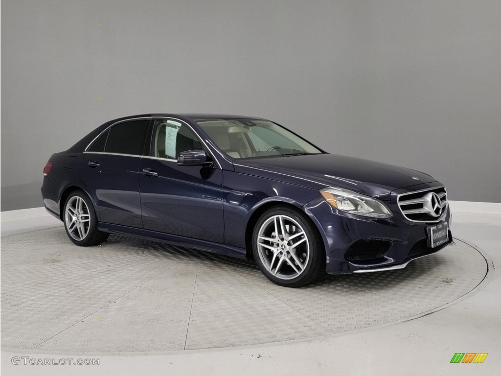 2016 E 350 Sedan - Lunar Blue Metallic / Silk Beige/Espresso Brown photo #35