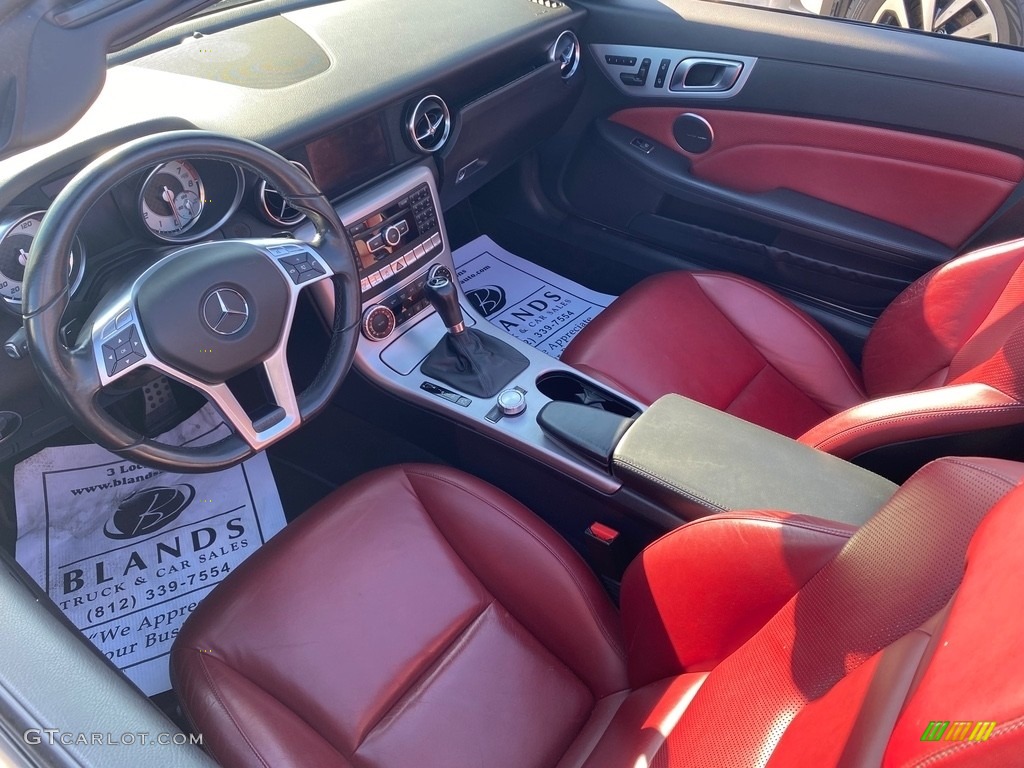 2013 SLK 350 Roadster - Arctic White / Bengal Red/Black photo #10