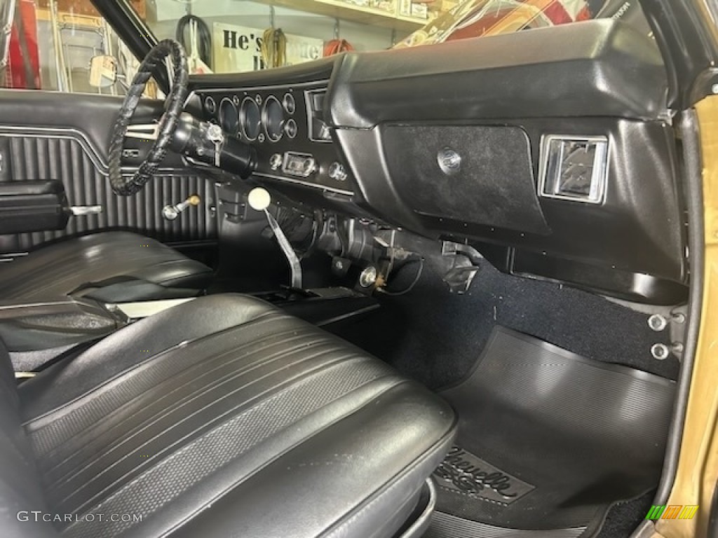 Black Interior 1970 Chevrolet Chevelle SS 454 Coupe Photo #146629672
