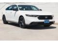 Platinum White Pearl 2024 Honda Accord Sport-L Hybrid