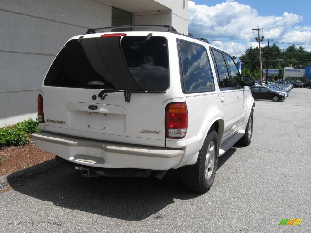 2000 Explorer Limited 4x4 - Oxford White / Medium Prairie Tan photo #3