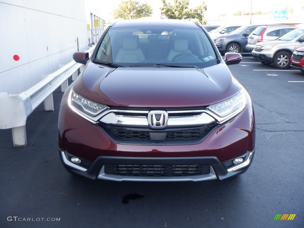 2018 CR-V Touring AWD - Basque Red Pearl II / Gray photo #5