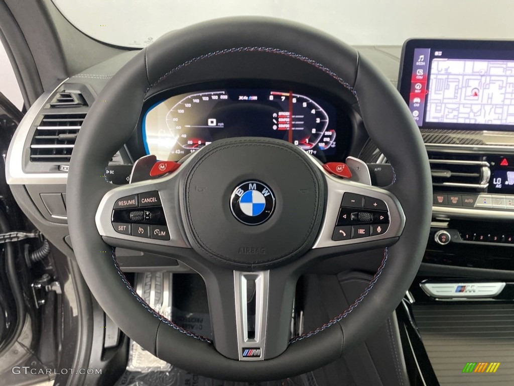 2023 BMW X4 M Standard X4 M Model Black Steering Wheel Photo #146630315