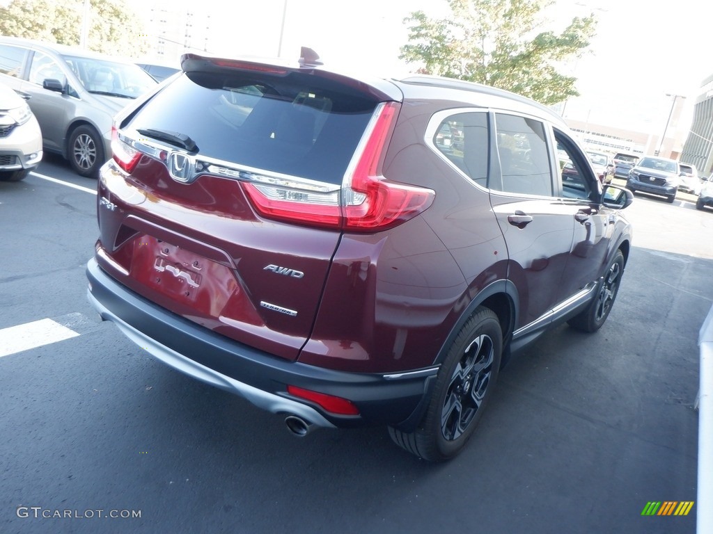 2018 CR-V Touring AWD - Basque Red Pearl II / Gray photo #7