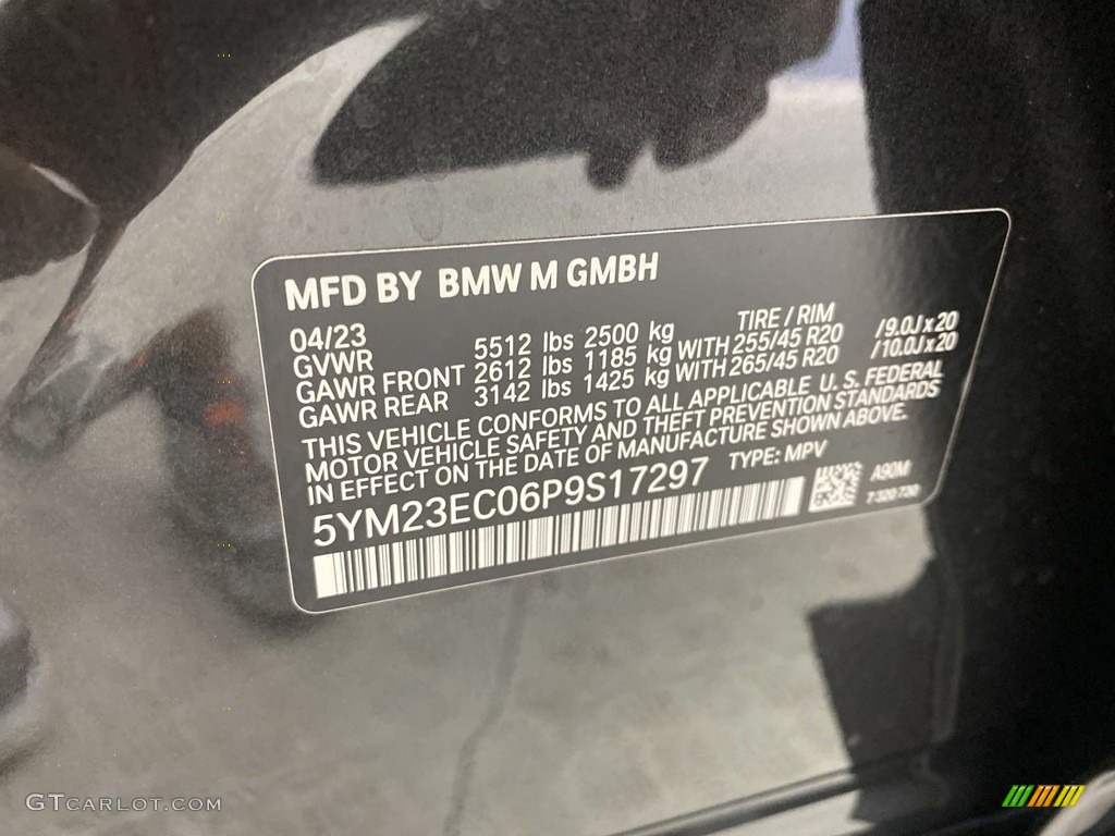 2023 BMW X4 M Standard X4 M Model Color Code Photos
