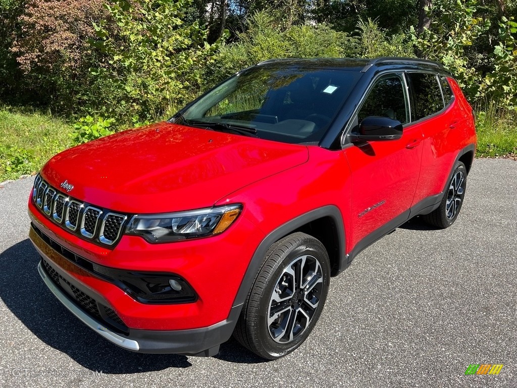 Redline Pearl 2023 Jeep Compass Limited 4x4 Exterior Photo #146630623