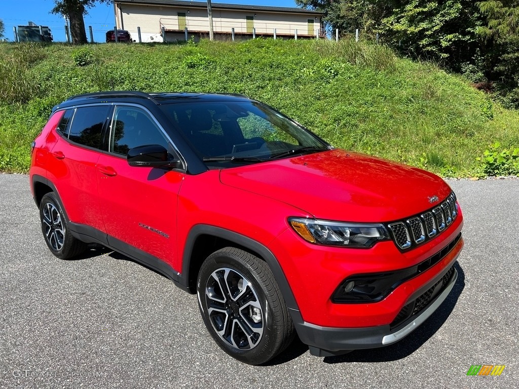 Redline Pearl 2023 Jeep Compass Limited 4x4 Exterior Photo #146630674