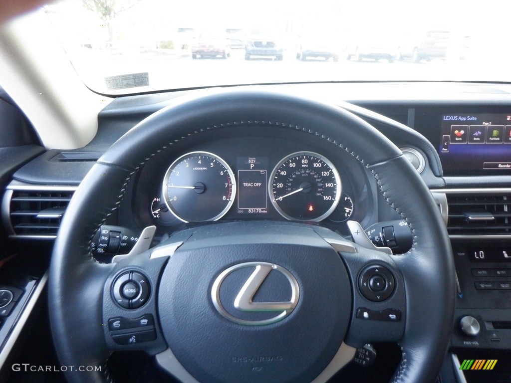 2015 Lexus IS 250 AWD Flaxen Steering Wheel Photo #146631625