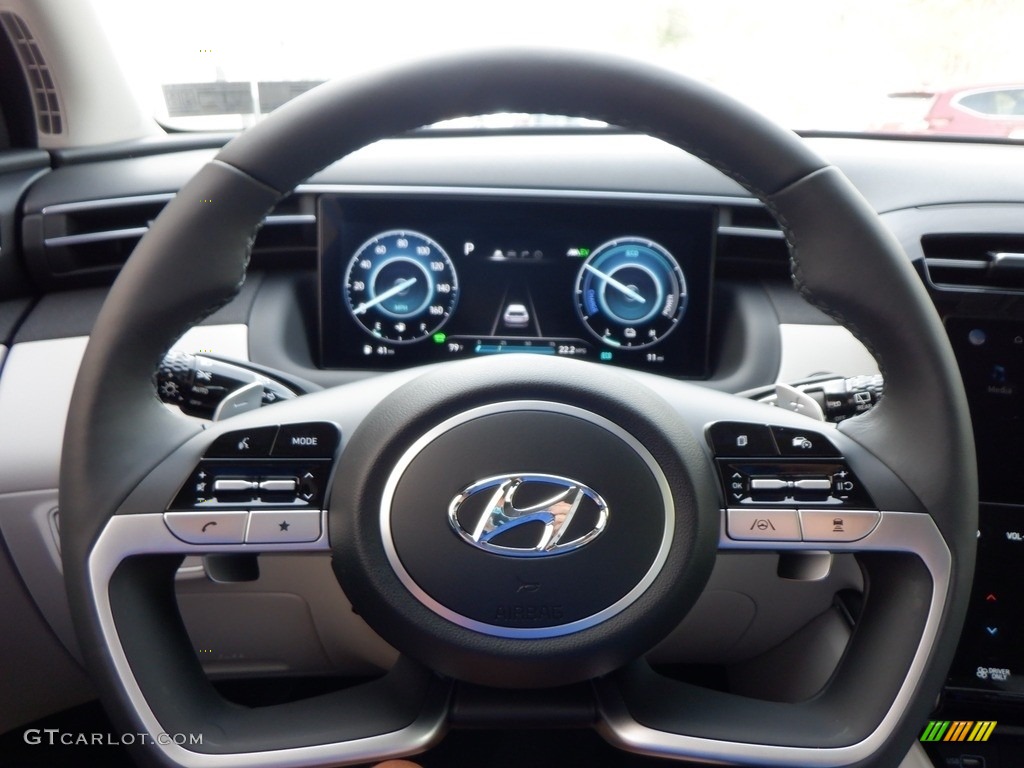 2024 Hyundai Tucson Limited Plug-In Hybrid AWD Gray Steering Wheel Photo #146632456