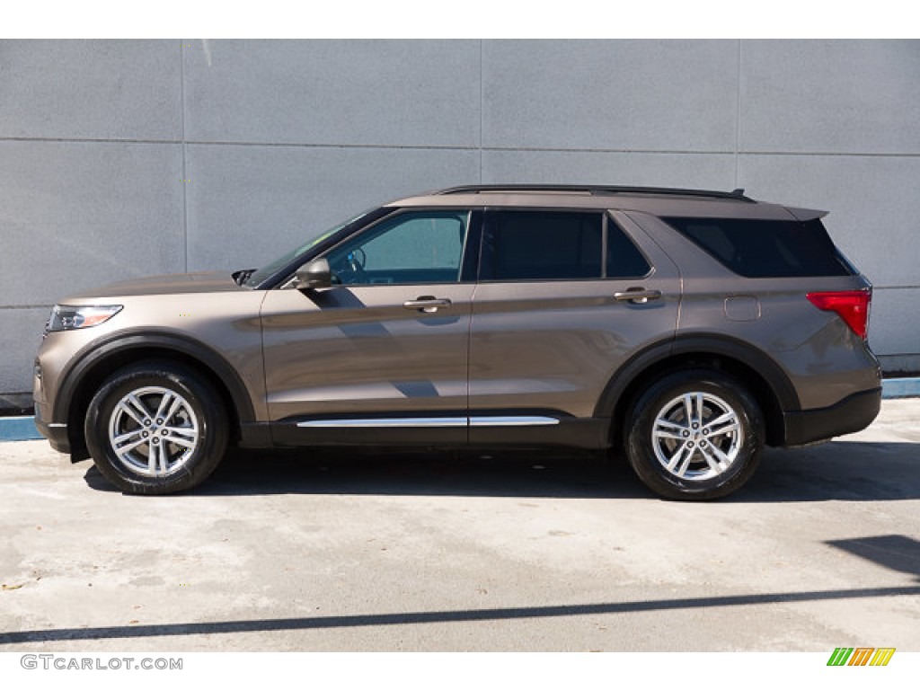 Stone Gray Metallic 2021 Ford Explorer XLT Exterior Photo #146632507