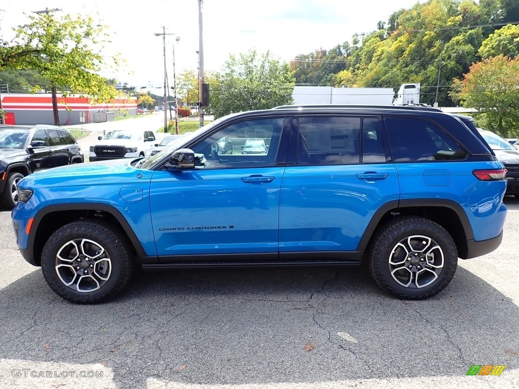 Hydro Blue Pearl 2023 Jeep Grand Cherokee Trailhawk 4XE Exterior Photo #146632951