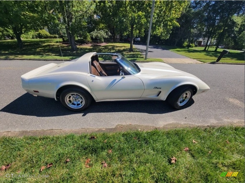 Custom Pearl White 1976 Chevrolet Corvette Stingray Coupe Exterior Photo #146633335