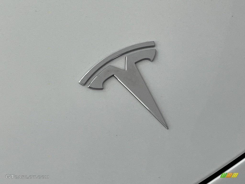 2021 Model Y Long Range AWD - Pearl White Multi-Coat / Black/White photo #8