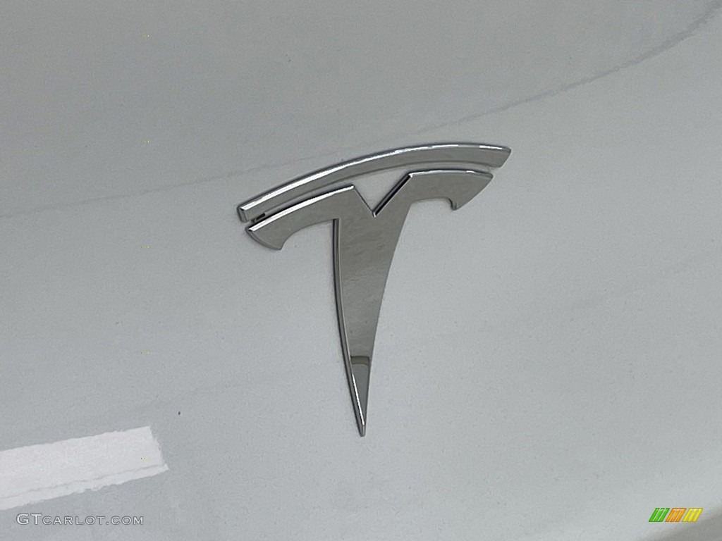 2021 Model Y Long Range AWD - Pearl White Multi-Coat / Black/White photo #10