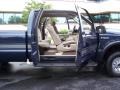 2001 True Blue Metallic Ford F250 Super Duty XLT SuperCab 4x4  photo #40