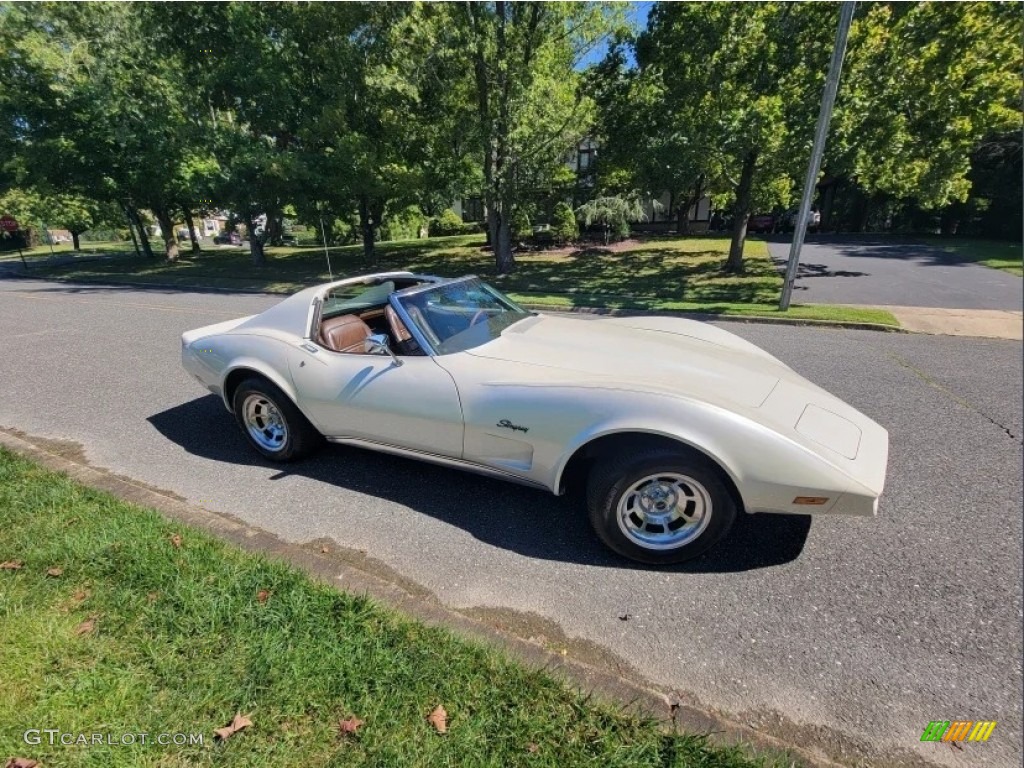 Custom Pearl White 1976 Chevrolet Corvette Stingray Coupe Exterior Photo #146633698