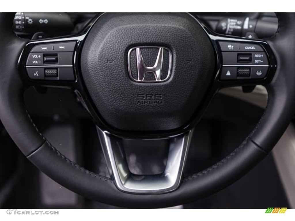 2024 Honda Accord Touring Hybrid Gray Steering Wheel Photo #146633737