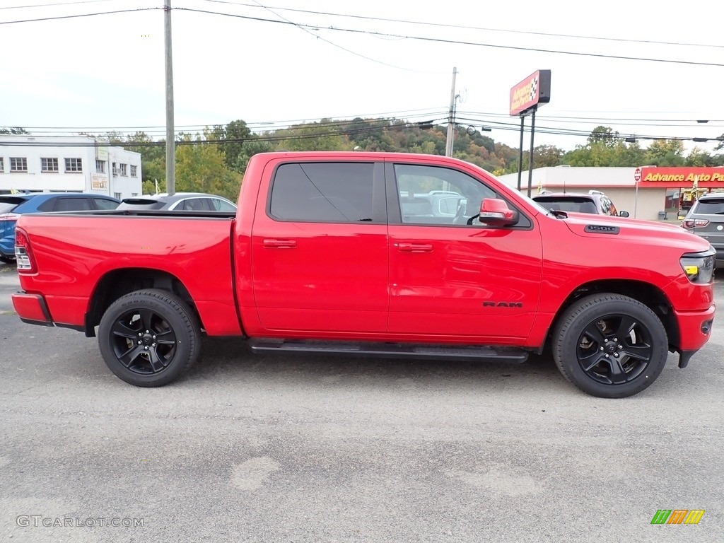 2020 1500 Big Horn Night Edition Crew Cab 4x4 - Flame Red / Black photo #7