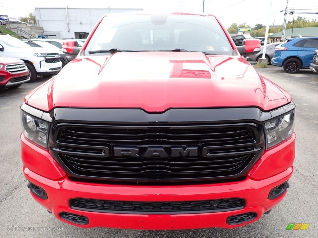 2020 1500 Big Horn Night Edition Crew Cab 4x4 - Flame Red / Black photo #9