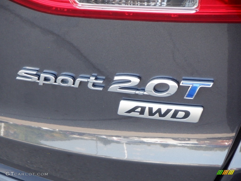 2015 Santa Fe Sport 2.0T AWD - Platinum Graphite / Beige photo #8