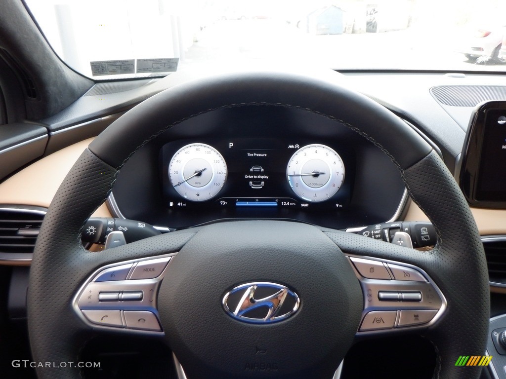 2023 Hyundai Santa Fe Calligraphy AWD Beige Steering Wheel Photo #146635303