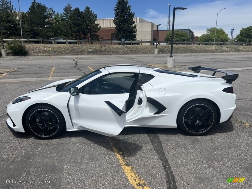 Arctic White 2021 Chevrolet Corvette Stingray Coupe Exterior Photo #146635330