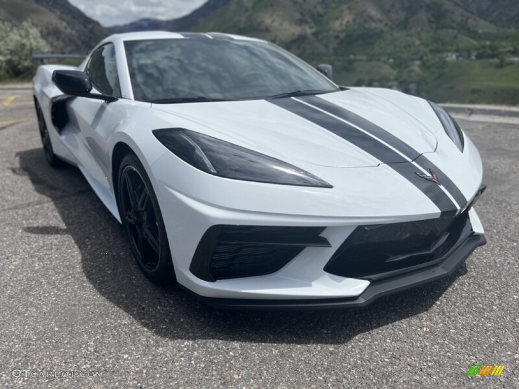 Arctic White 2021 Chevrolet Corvette Stingray Coupe Exterior Photo #146635885
