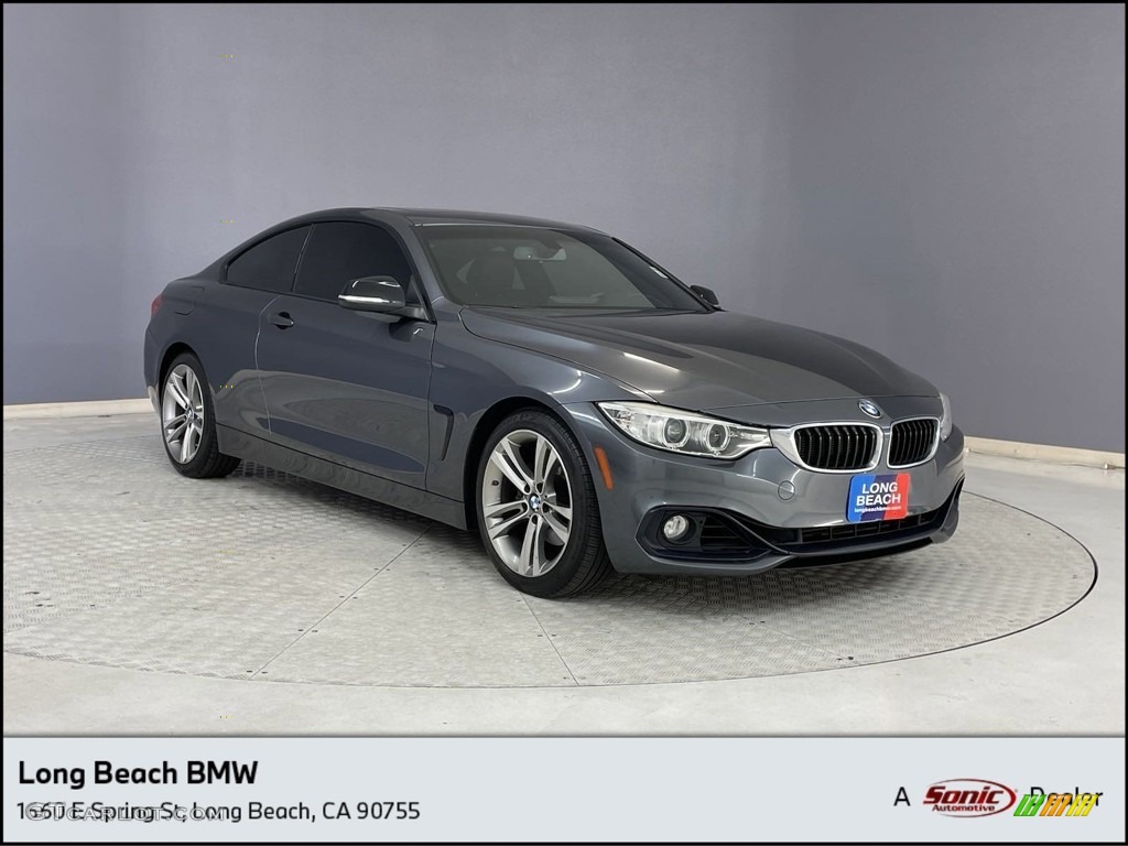 2014 4 Series 428i Coupe - Mineral Grey Metallic / Black photo #1