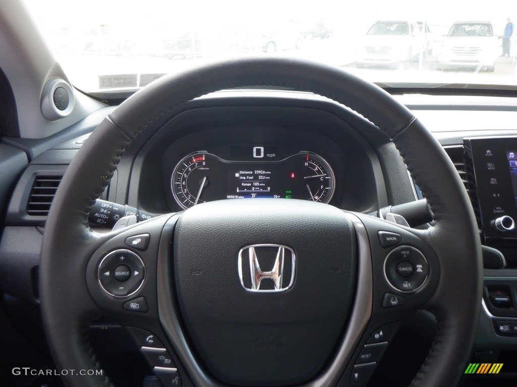 2023 Honda Ridgeline RTL AWD Black Steering Wheel Photo #146636185
