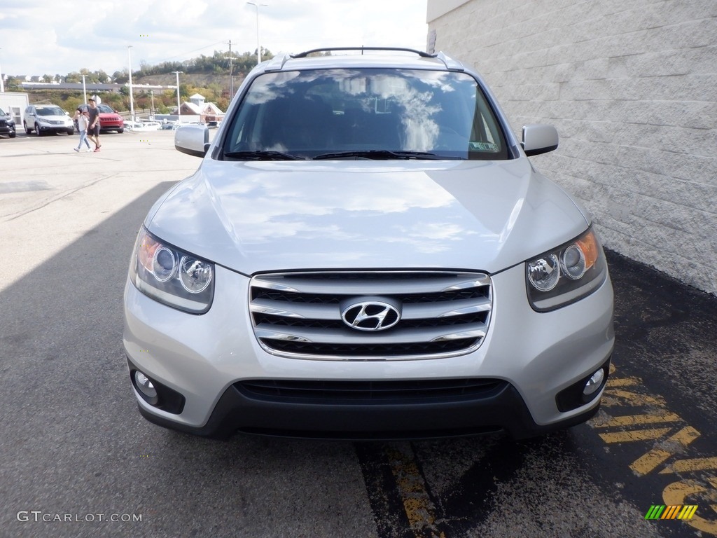 2012 Santa Fe Limited V6 AWD - Moonstone Silver / Cocoa Black photo #3