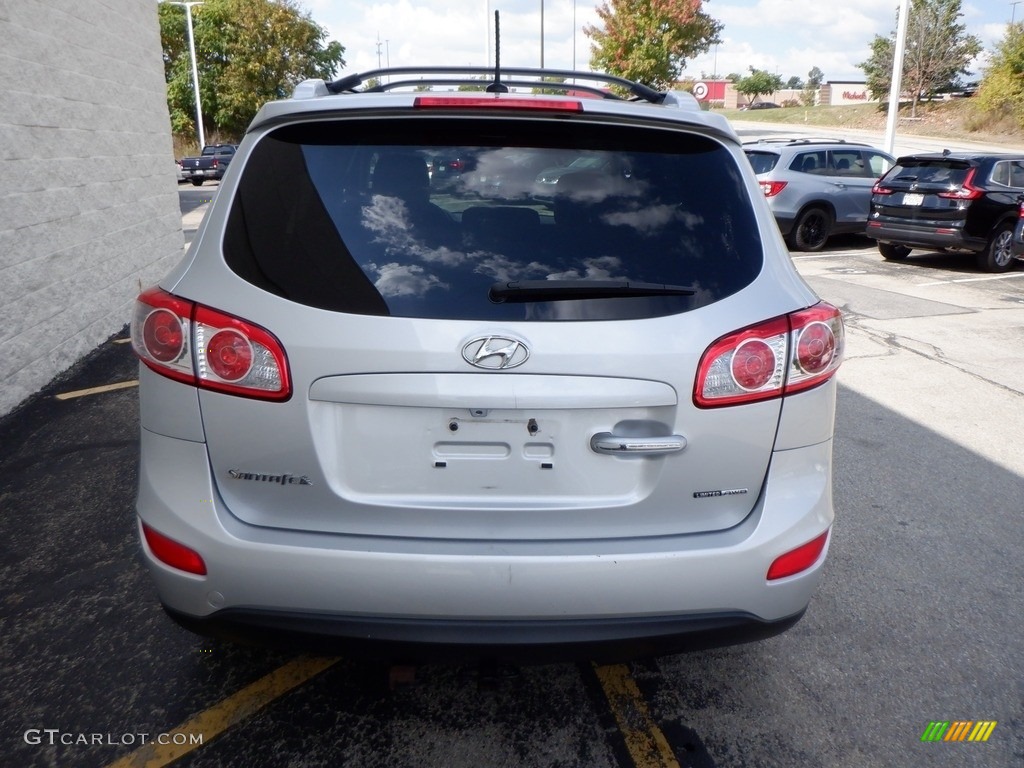 2012 Santa Fe Limited V6 AWD - Moonstone Silver / Cocoa Black photo #6