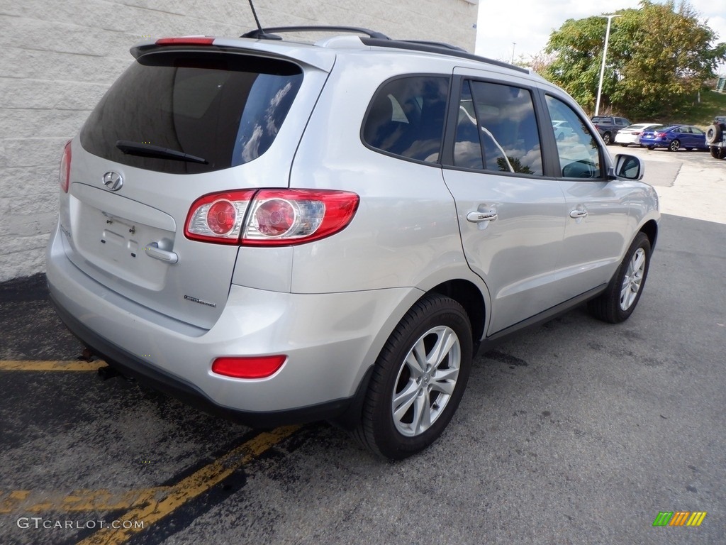2012 Santa Fe Limited V6 AWD - Moonstone Silver / Cocoa Black photo #7