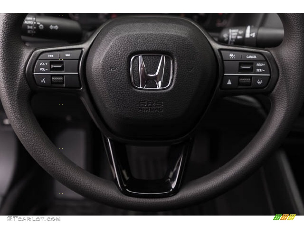 2024 Honda Accord LX Black Steering Wheel Photo #146637001