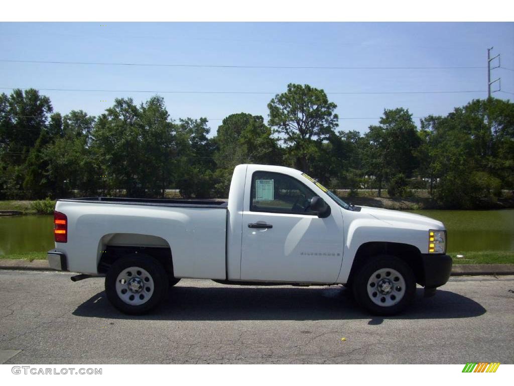 2007 Silverado 1500 Work Truck Regular Cab - Summit White / Dark Charcoal photo #1