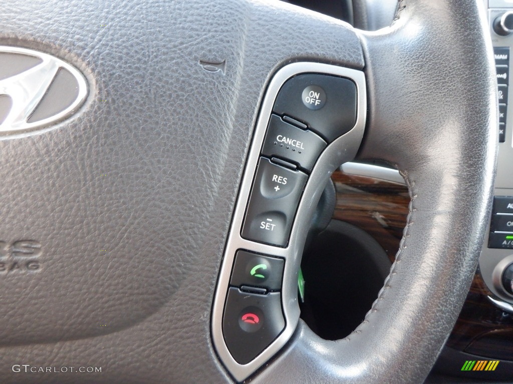 2012 Santa Fe Limited V6 AWD - Moonstone Silver / Cocoa Black photo #26