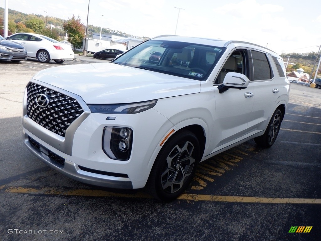 2021 Palisade Calligraphy AWD - Hyper White / Beige photo #4