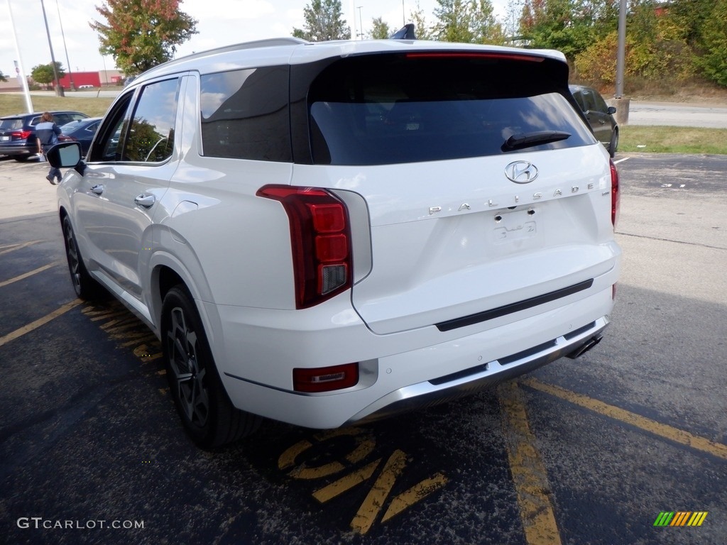 2021 Palisade Calligraphy AWD - Hyper White / Beige photo #5